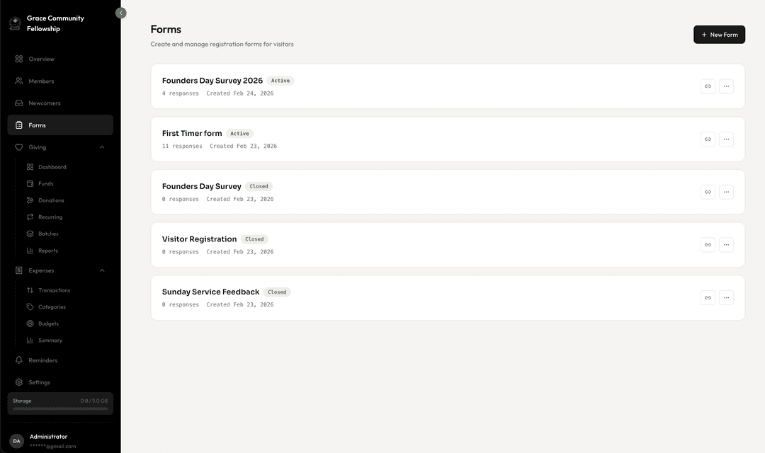 Forms & Surveys screenshot
